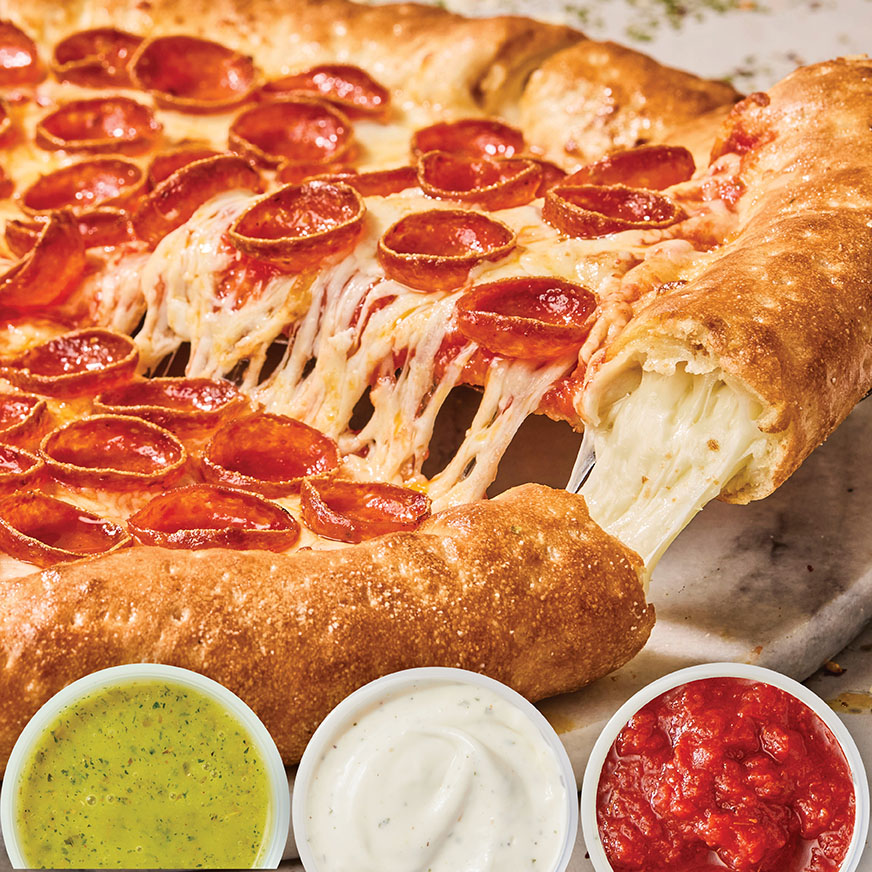 LARGE STUFFED CRUST & 3 FREE DIPPING SAUCES image