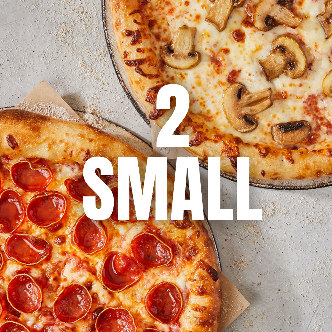 2 SMALL PIZZAS image