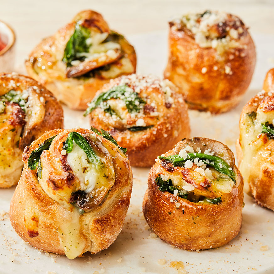 SPINACH & MUSHROOM VOCELLI ROLLS image